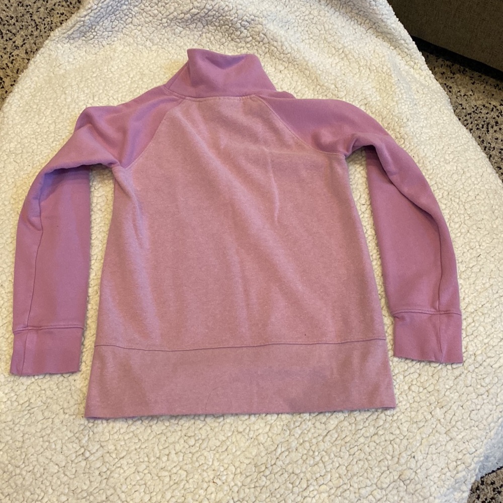 UA pink/mauve sweatshirt with mock collar - Picture 5 of 5